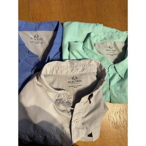 Realtree‎ Fishing Shirt Men's 2XL Ventilated Button Front Nylon Outdoor UV